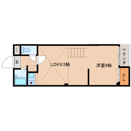 橿原神宮西口駅 徒歩6分 2階の物件間取画像